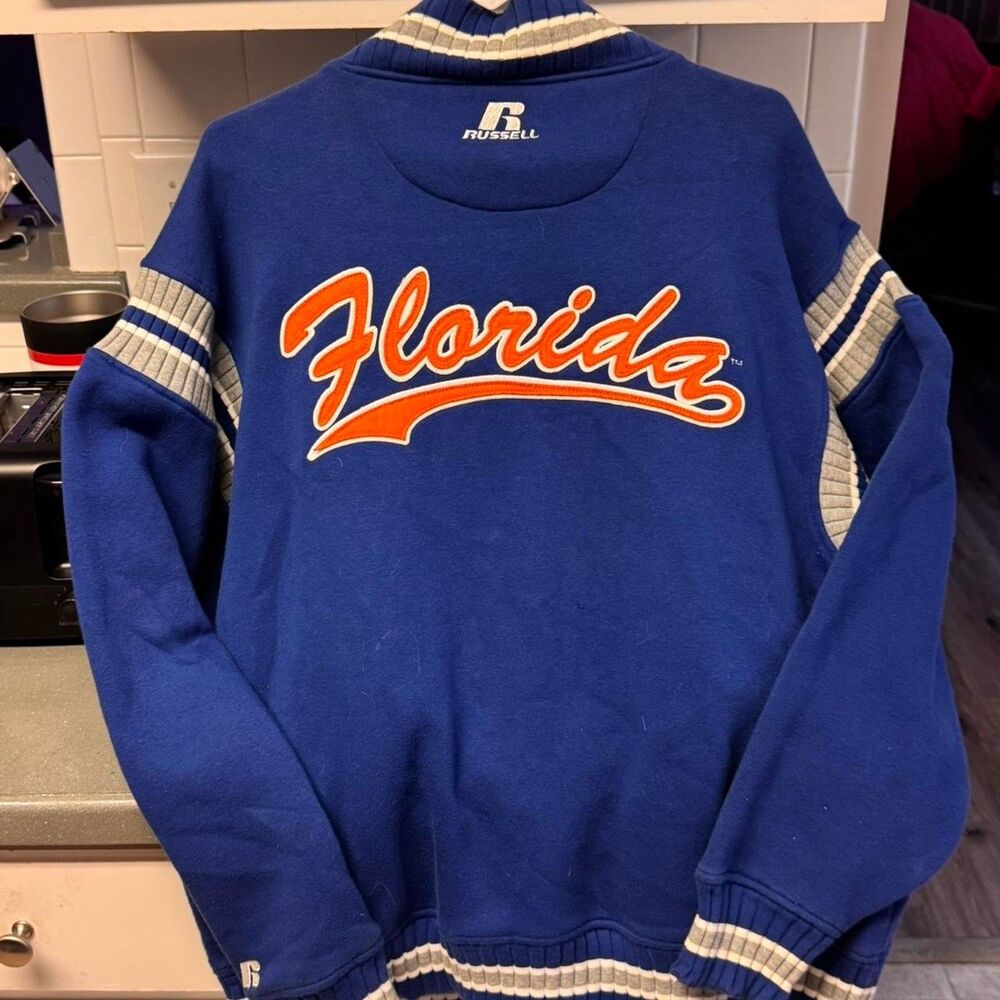 Vintage Florida Gators Russell Athletic Team Issue Varsity Jacket Men’s M Blue